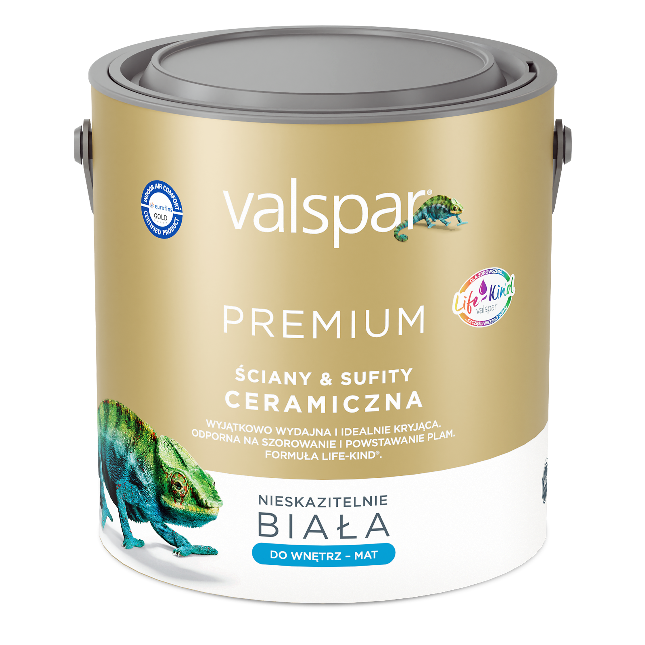 VALSPAR Premium Ceramiczna Farba Biała Ściany i Sufity 