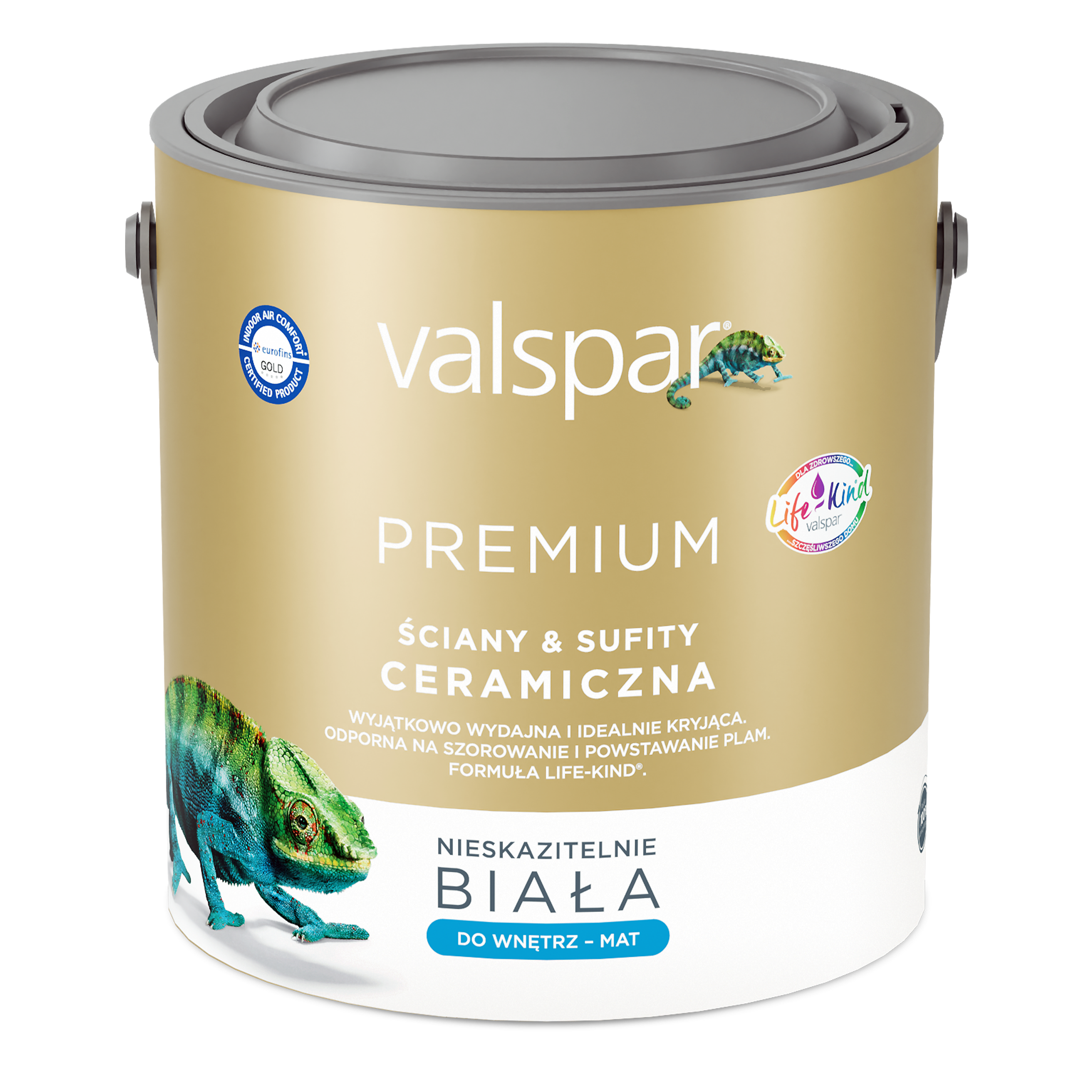 VALSPAR Premium Ceramiczna Farba Biała Ściany i Sufity