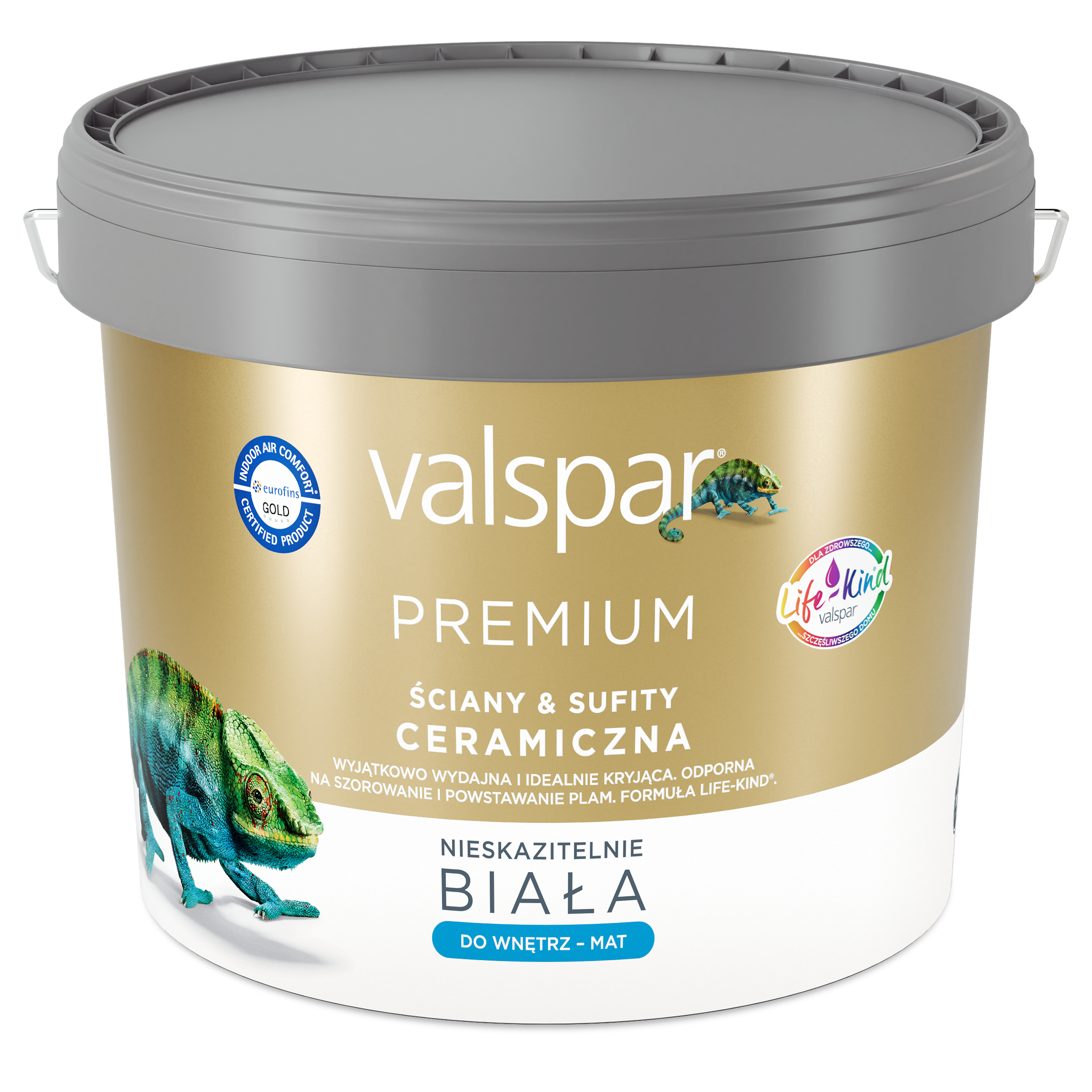 VALSPAR PREMIUM CERAMICZNA FARBA BIAŁA ŚCIANY I SUFITY