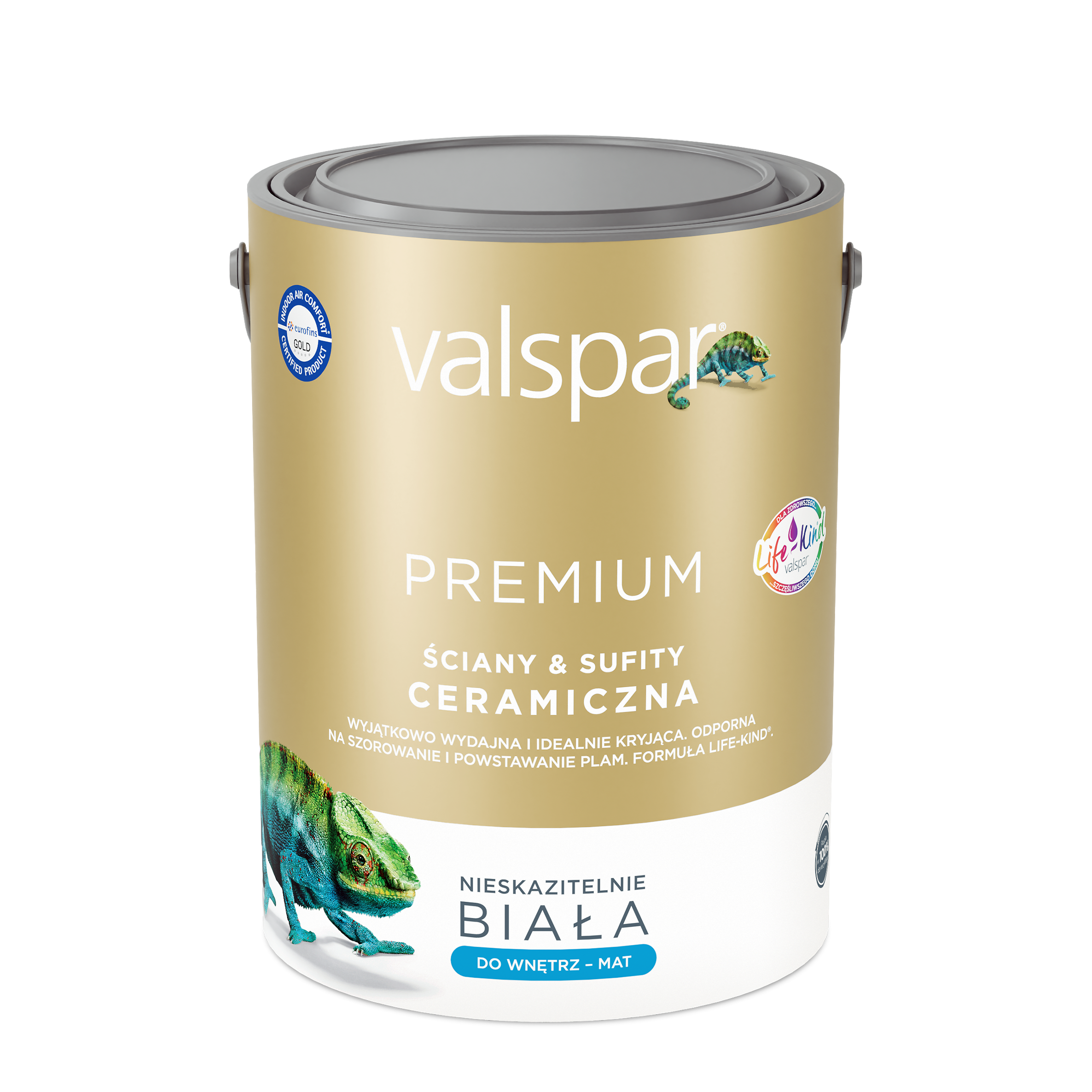 VALSPAR PREMIUM CERAMICZNA FARBA BIAŁA ŚCIANY I SUFITY