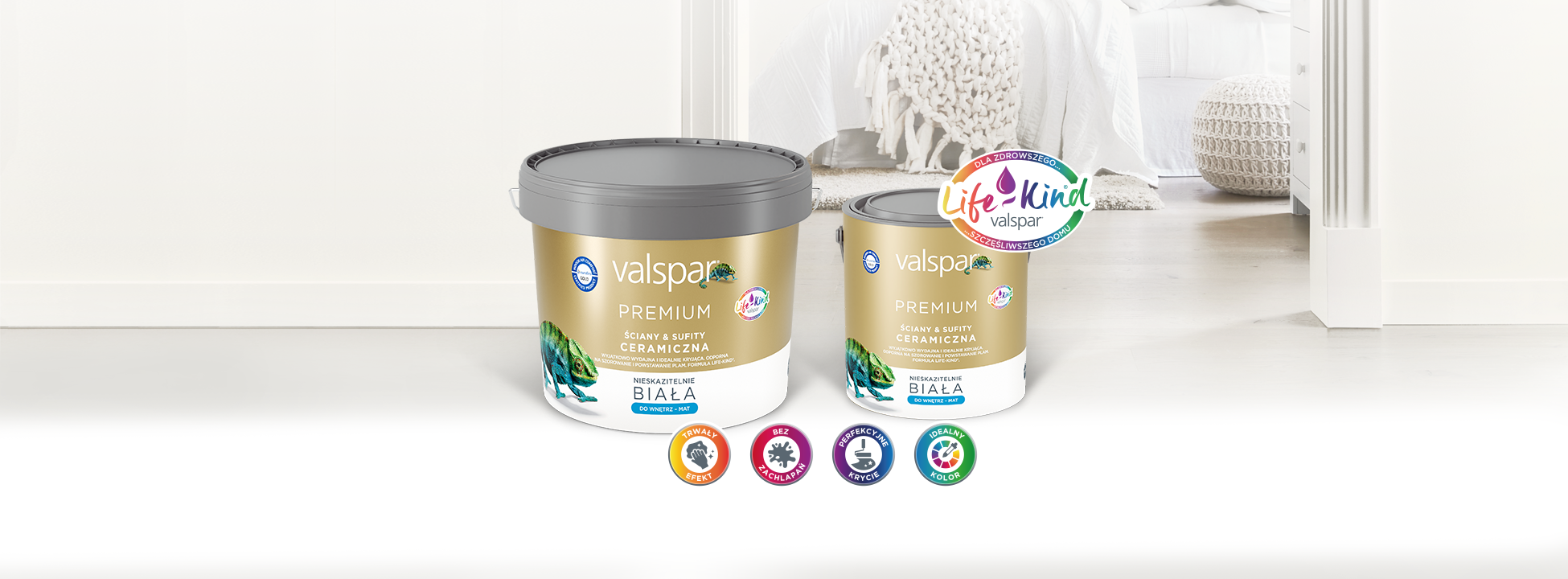 NOWA CERAMICZNA BIAŁA FARBA VALSPAR®