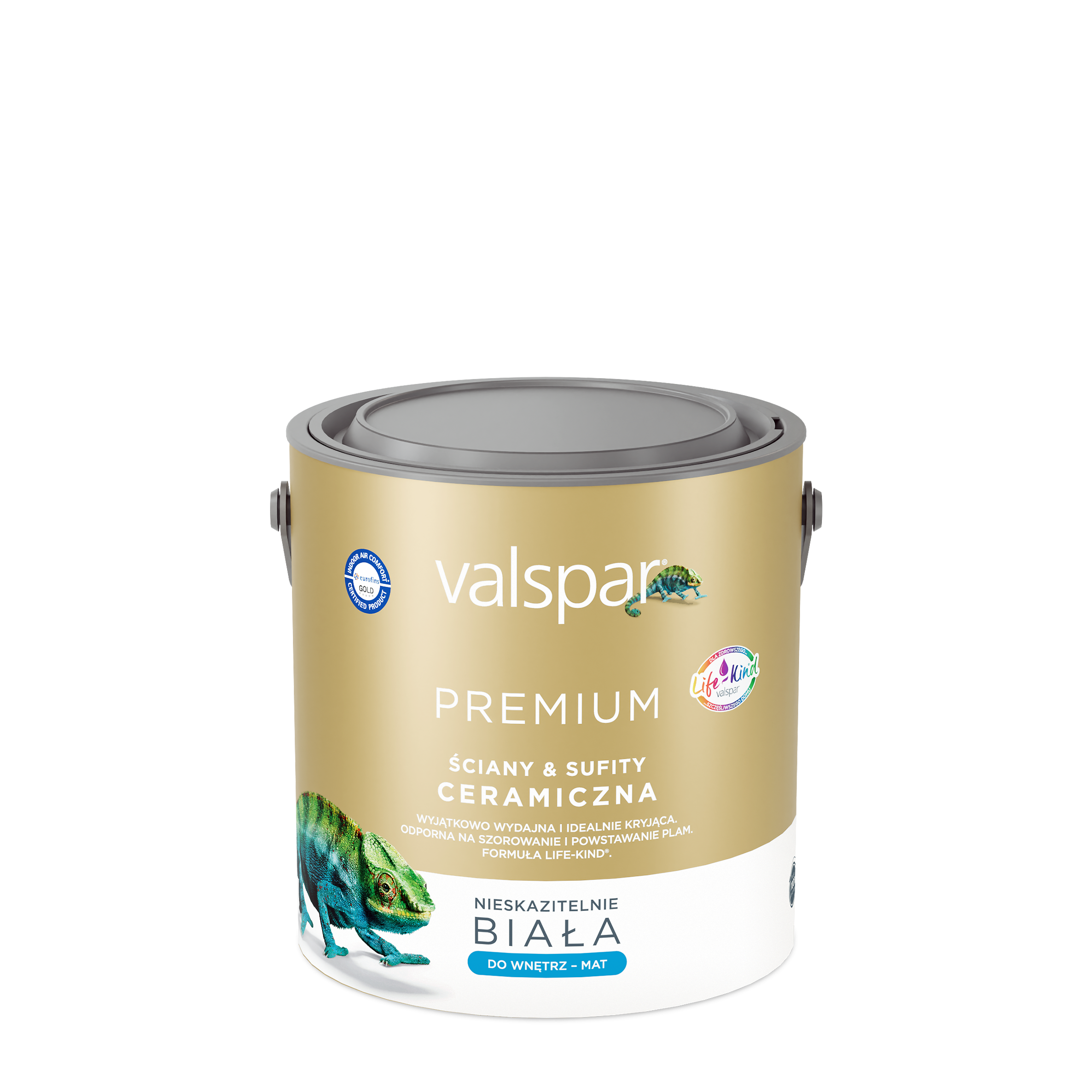 VALSPAR PREMIUM CERAMICZNA FARBA BIAŁA ŚCIANY I SUFITY